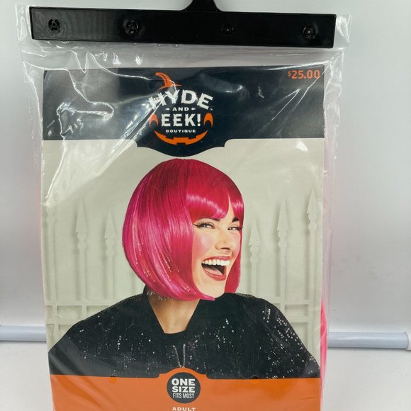 Hyde and Eek! Boutique Adult Light-Up Bob Wig One Size Fits Most - Picture 2 of 3